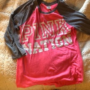 VS PINK Nation quarter sleeve
